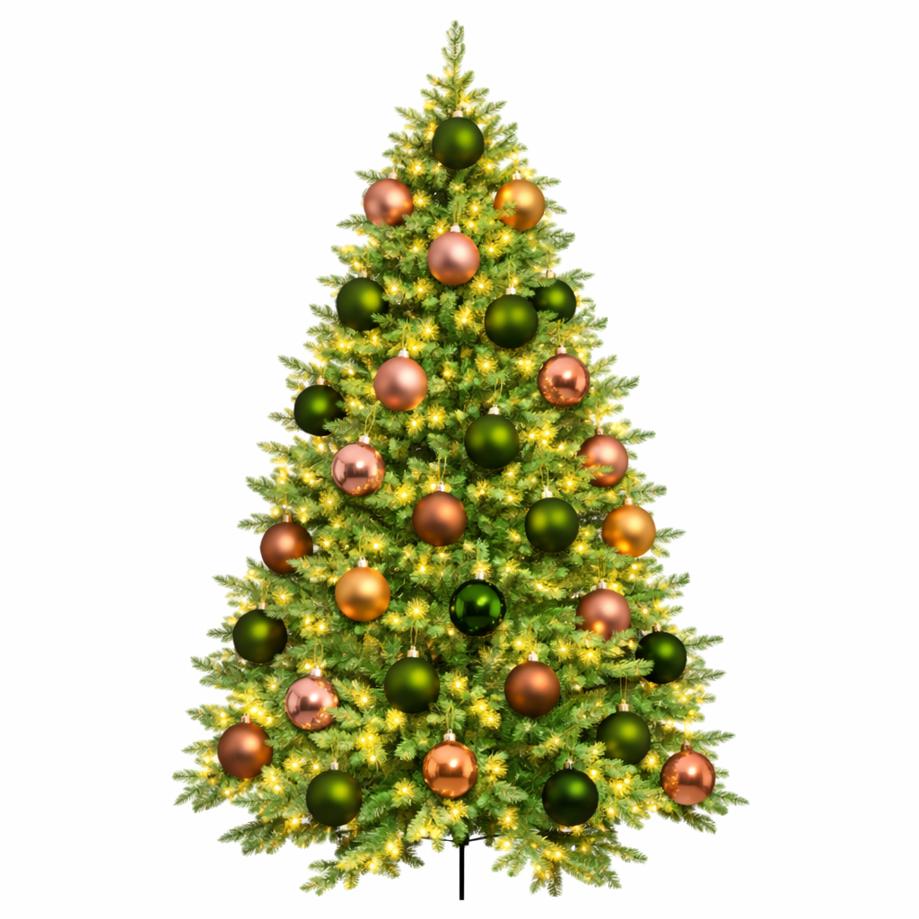 Decoratiepakket Rose gold & Dark lime